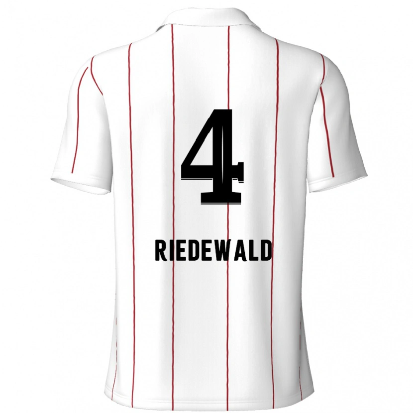 Danxen Kid Jairo Riedewald #4 White Black Away Jersey 2024/25 T-Shirt