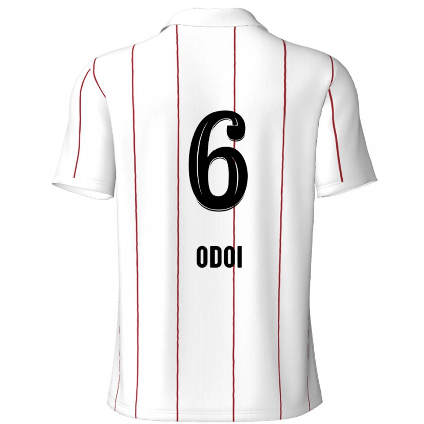 Danxen Kid Denis Odoi #6 White Black Away Jersey 2024/25 T-Shirt