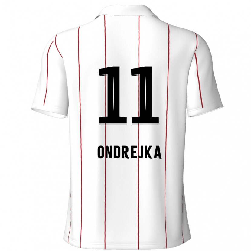 Danxen Kid Jacob Ondrejka #11 White Black Away Jersey 2024/25 T-Shirt