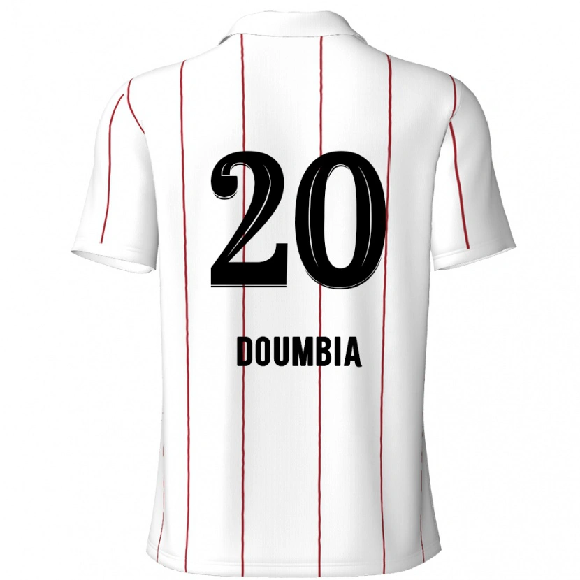 Danxen Kid Mahamadou Doumbia #20 White Black Away Jersey 2024/25 T-Shirt