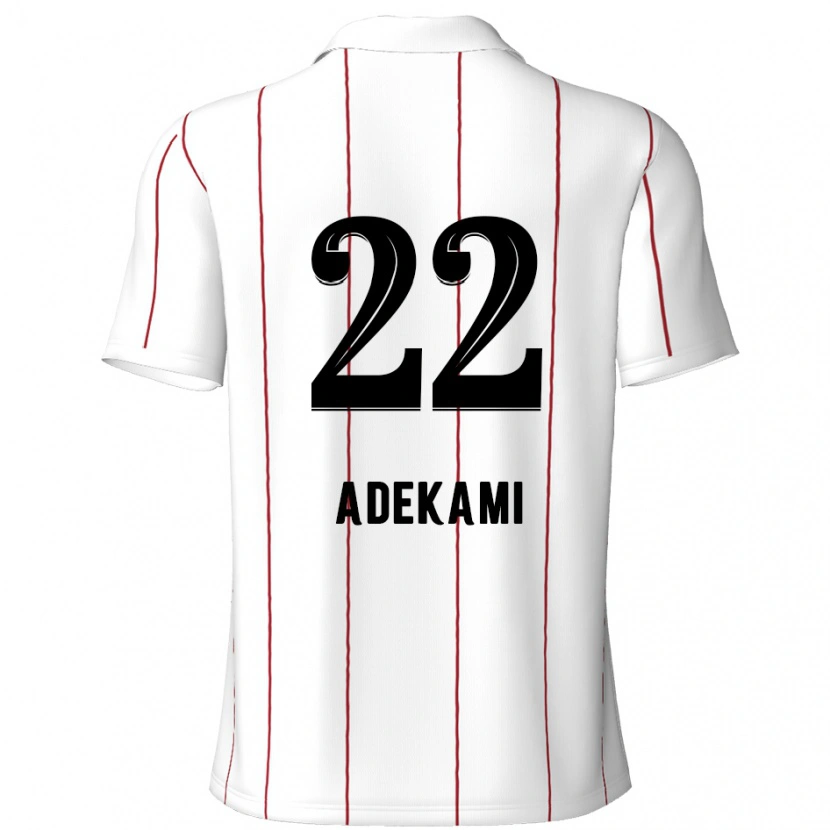 Danxen Kid Farouck Adekami #22 White Black Away Jersey 2024/25 T-Shirt