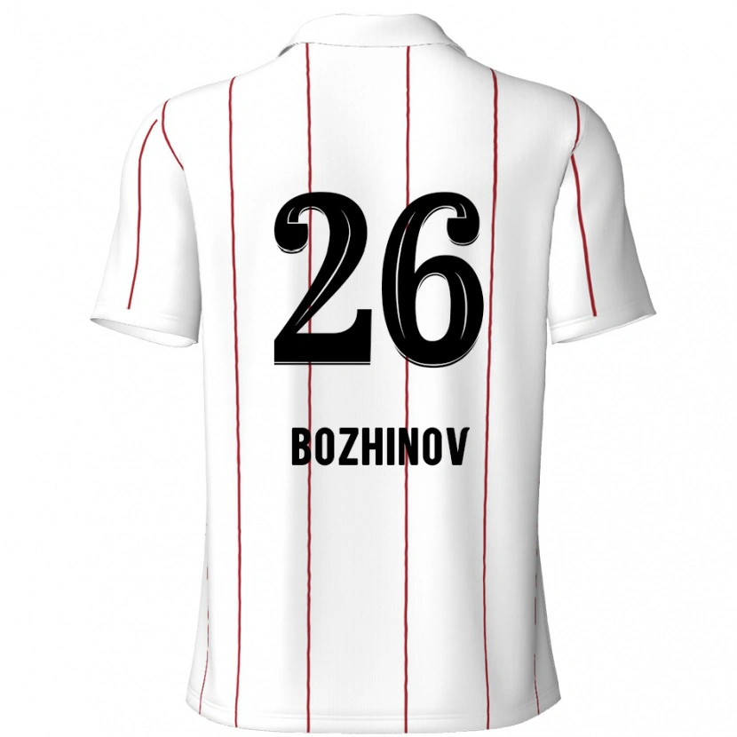 Danxen Kid Rosen Bozhinov #26 White Black Away Jersey 2024/25 T-Shirt