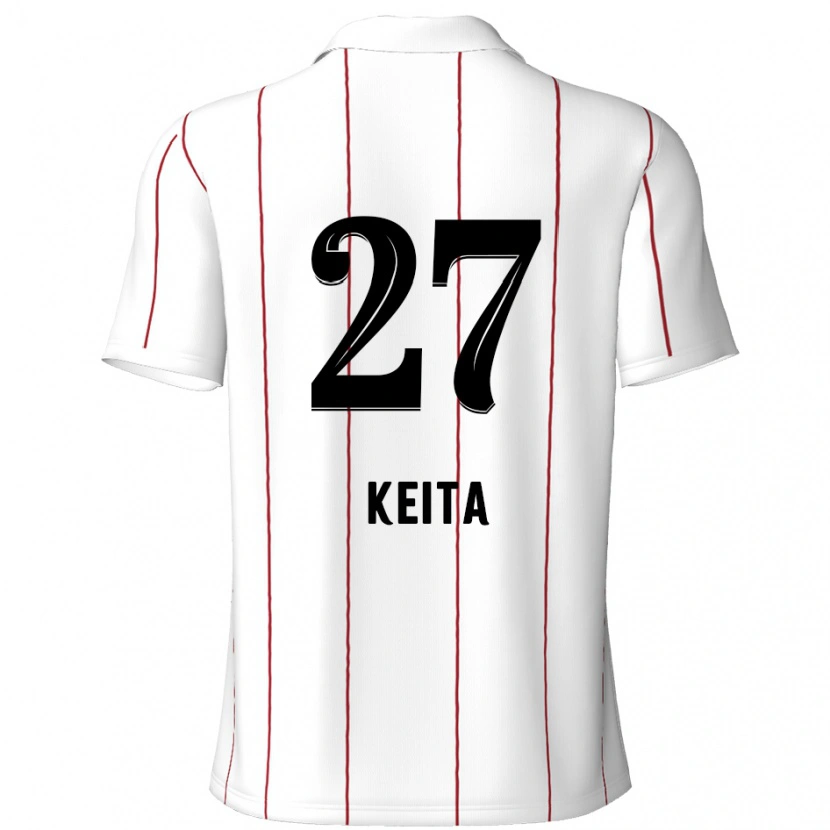 Danxen Kid Mandela Keita #27 White Black Away Jersey 2024/25 T-Shirt