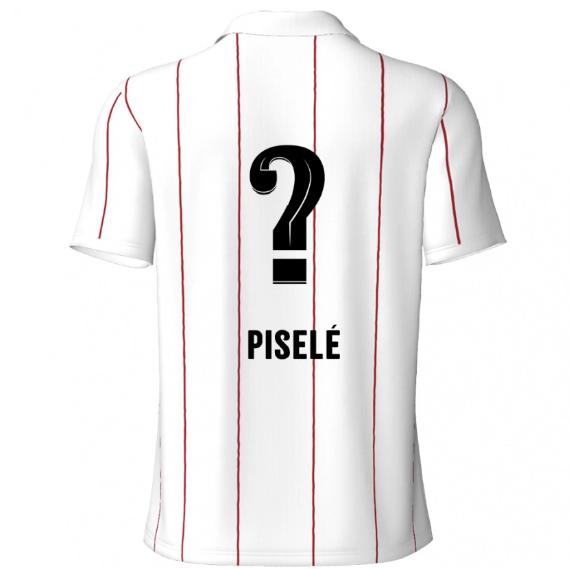 Danxen Kid Lowie Piselé #0 White Black Away Jersey 2024/25 T-Shirt