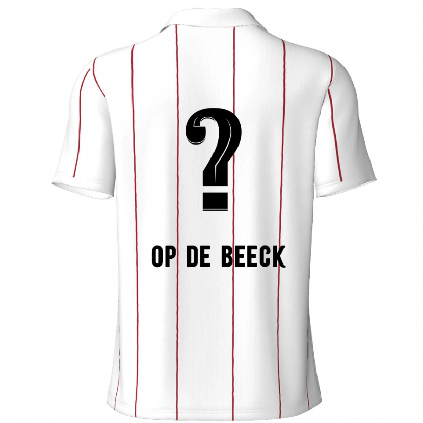 Danxen Kid Gregg Op De Beeck #0 White Black Away Jersey 2024/25 T-Shirt