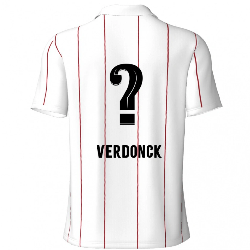 Danxen Kid Dries Verdonck #0 White Black Away Jersey 2024/25 T-Shirt