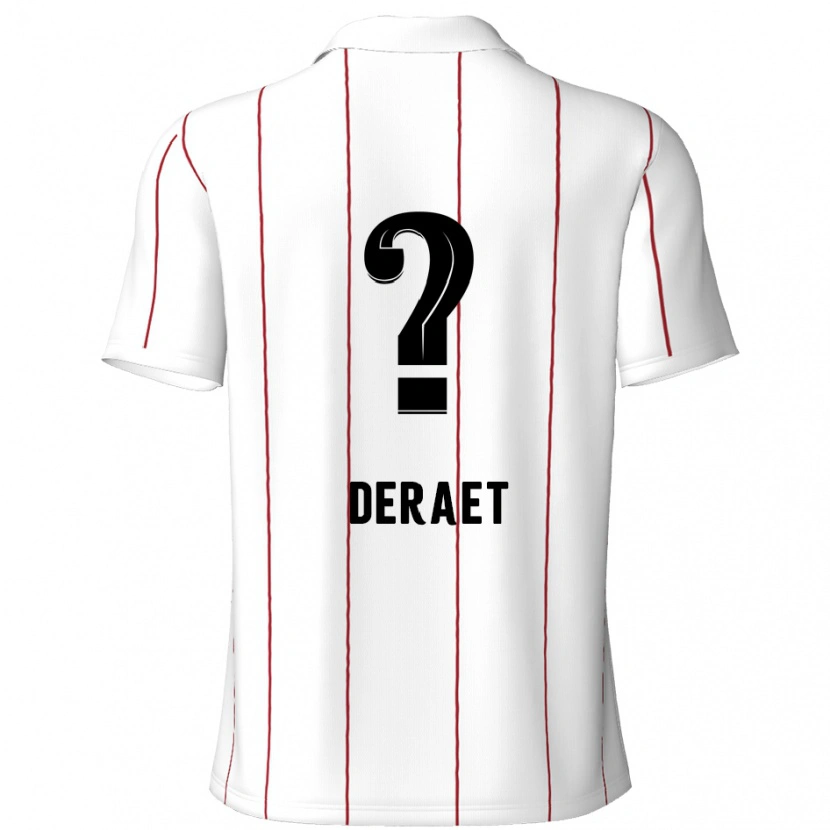 Danxen Kid Xavi Deraet #0 White Black Away Jersey 2024/25 T-Shirt