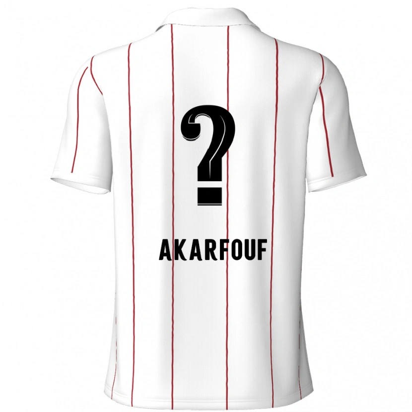 Danxen Kid Hamza Akarfouf #0 White Black Away Jersey 2024/25 T-Shirt