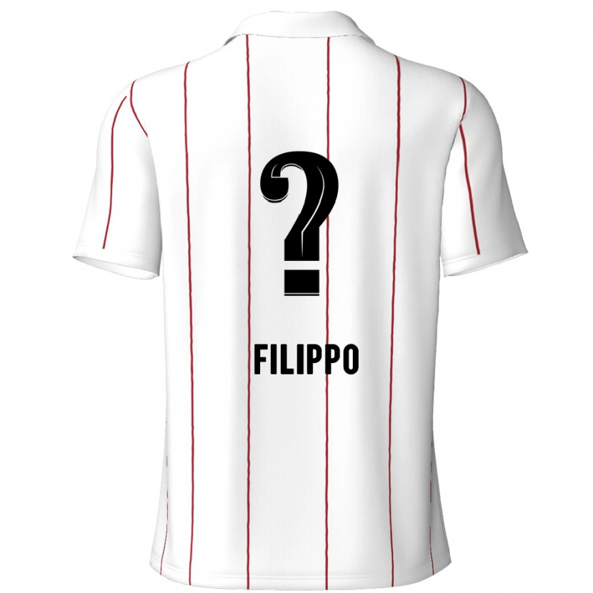 Danxen Kid Niels Filippo #0 White Black Away Jersey 2024/25 T-Shirt