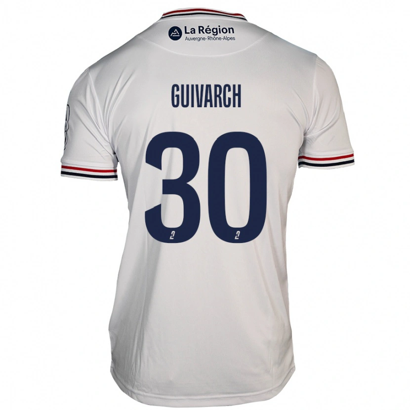 Danxen Kid Théo Guivarch #30 White Away Jersey 2024/25 T-Shirt