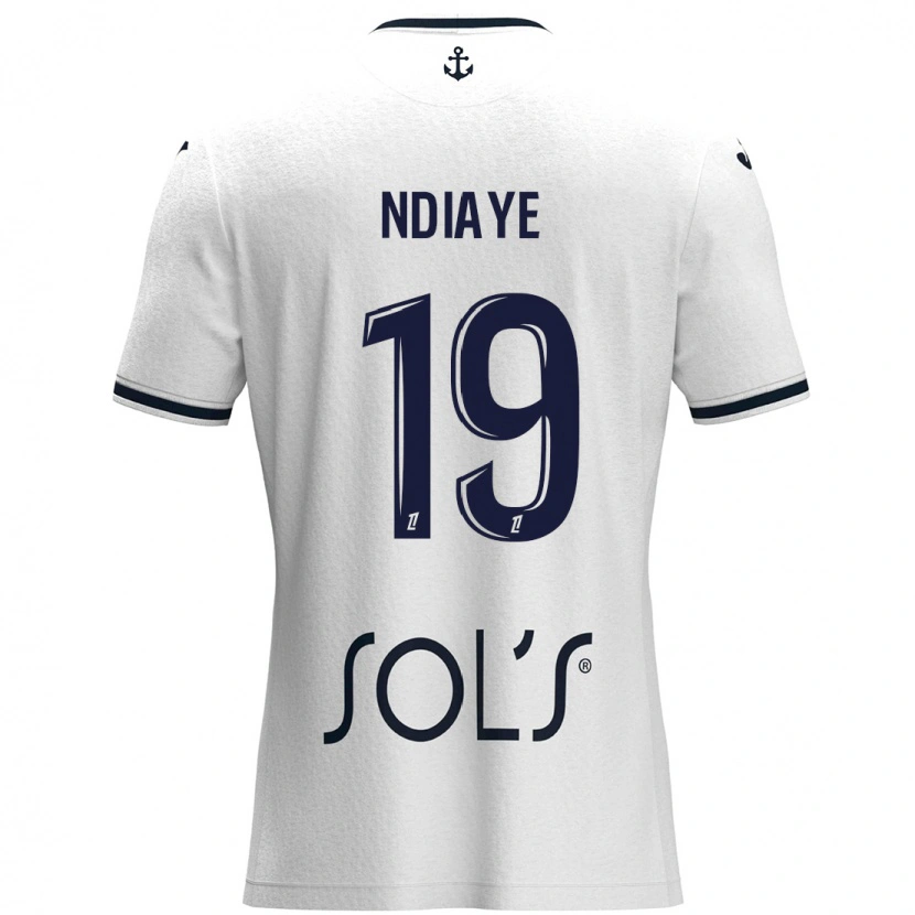 Danxen Kid Rassoul Ndiaye #19 White Dark Blue Away Jersey 2024/25 T-Shirt