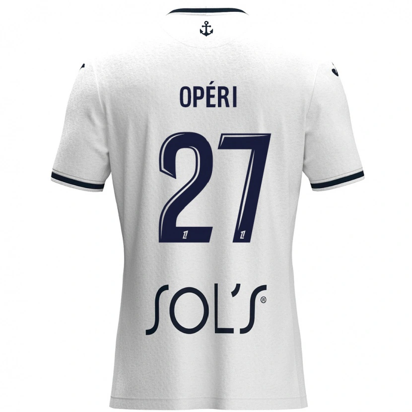 Danxen Kid Christopher Operi #27 White Dark Blue Away Jersey 2024/25 T-Shirt