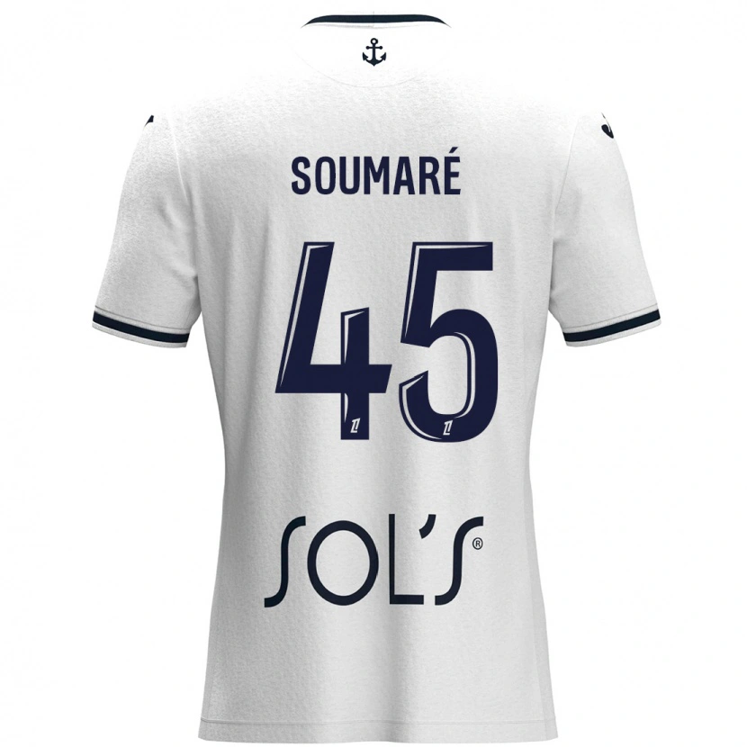 Danxen Kid Issa Soumaré #45 White Dark Blue Away Jersey 2024/25 T-Shirt