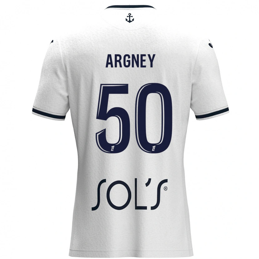 Danxen Kid Paul Argney #50 White Dark Blue Away Jersey 2024/25 T-Shirt