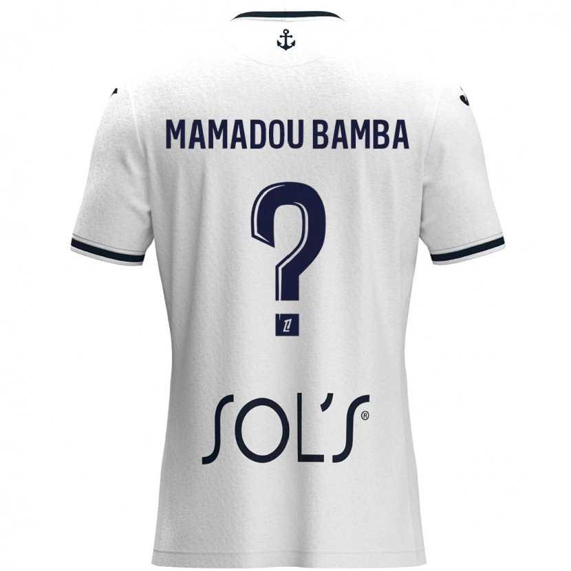 Danxen Kid Ben Mamadou Bamba #0 White Dark Blue Away Jersey 2024/25 T-Shirt