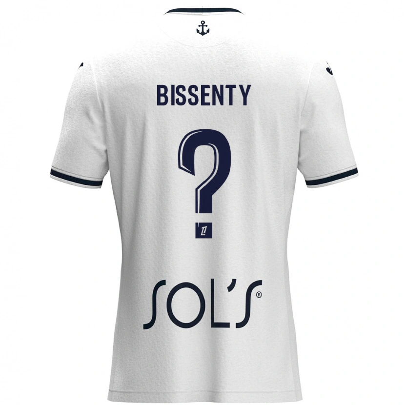 Danxen Kid Bissenty Gomis #0 White Dark Blue Away Jersey 2024/25 T-Shirt