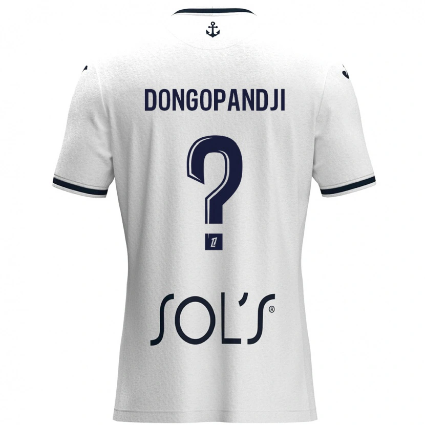 Danxen Kid Hakim Dongopandji #0 White Dark Blue Away Jersey 2024/25 T-Shirt