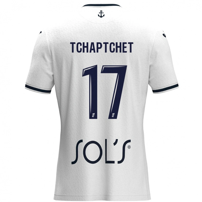 Danxen Kid Chanel Tchaptchet #17 White Dark Blue Away Jersey 2024/25 T-Shirt