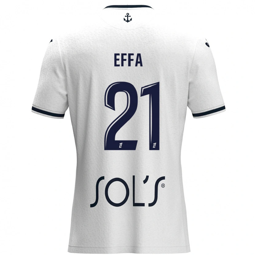 Danxen Kid Chancelle Effa Effa #21 White Dark Blue Away Jersey 2024/25 T-Shirt