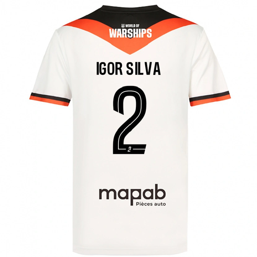 Danxen Kid Igor Silva #2 White Away Jersey 2024/25 T-Shirt