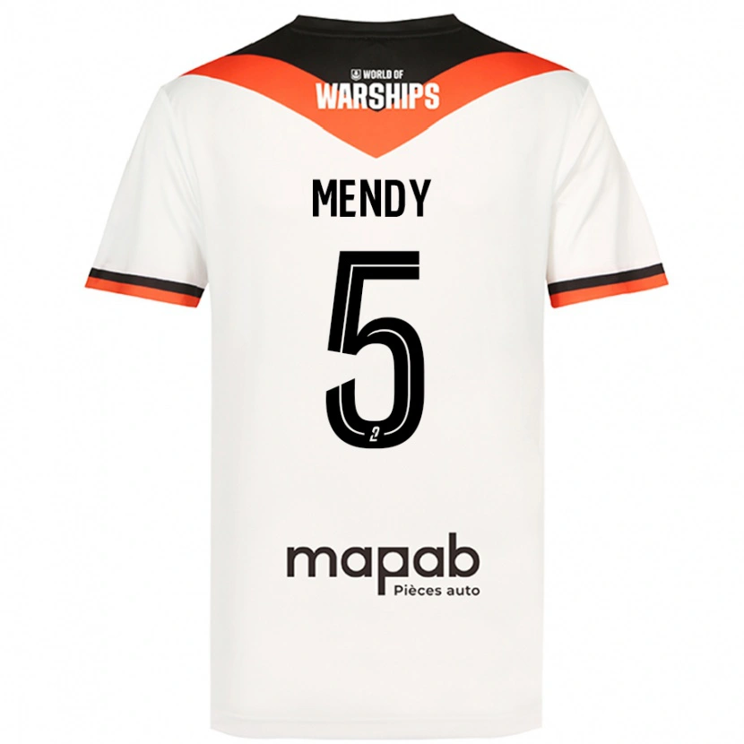 Danxen Kid Benjamin Mendy #5 White Away Jersey 2024/25 T-Shirt