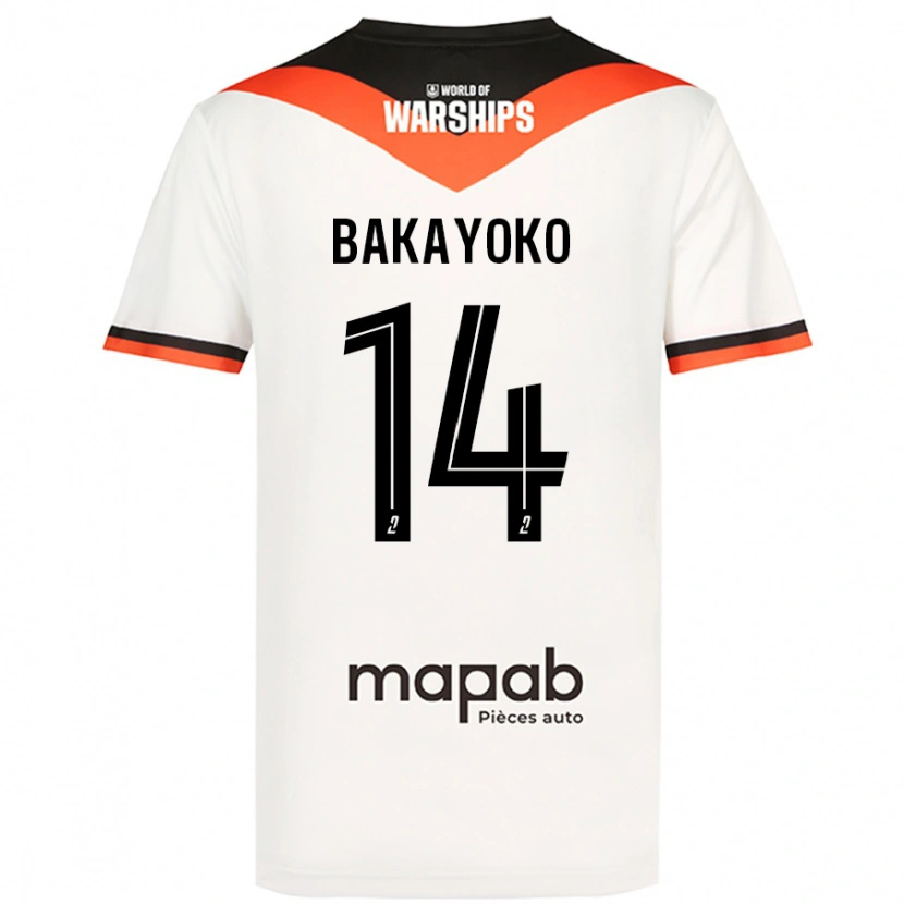 Danxen Kid Tiemoué Bakayoko #14 White Away Jersey 2024/25 T-Shirt