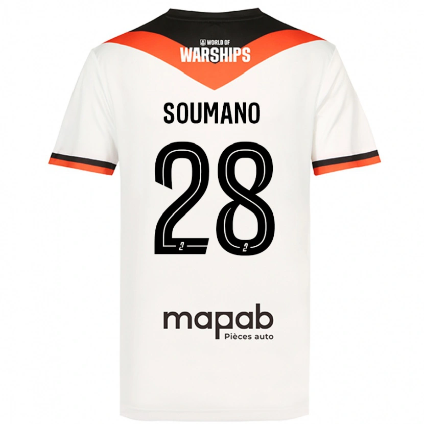 Danxen Kid Sambou Soumano #28 White Away Jersey 2024/25 T-Shirt