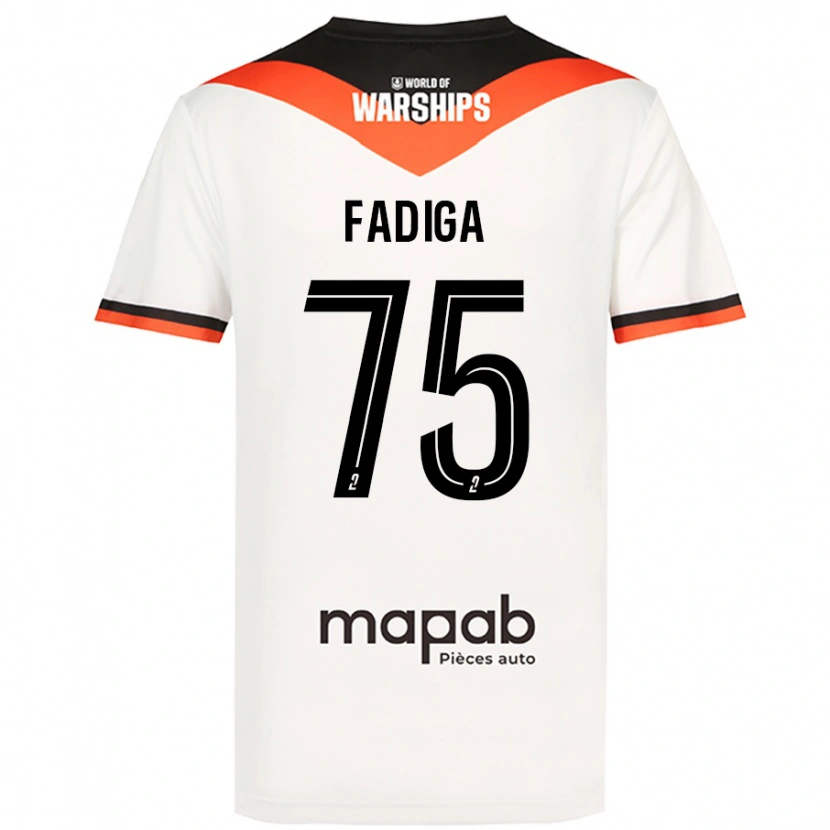 Danxen Kid Bandiougou Fadiga #75 White Away Jersey 2024/25 T-Shirt