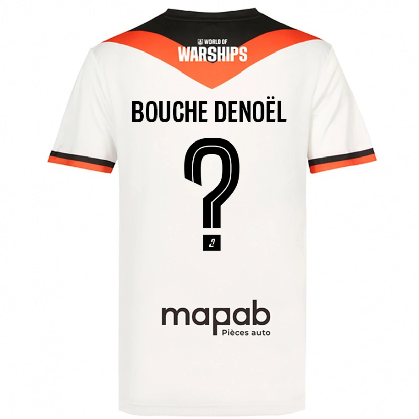 Danxen Kid Max Bouche Denoël #0 White Away Jersey 2024/25 T-Shirt