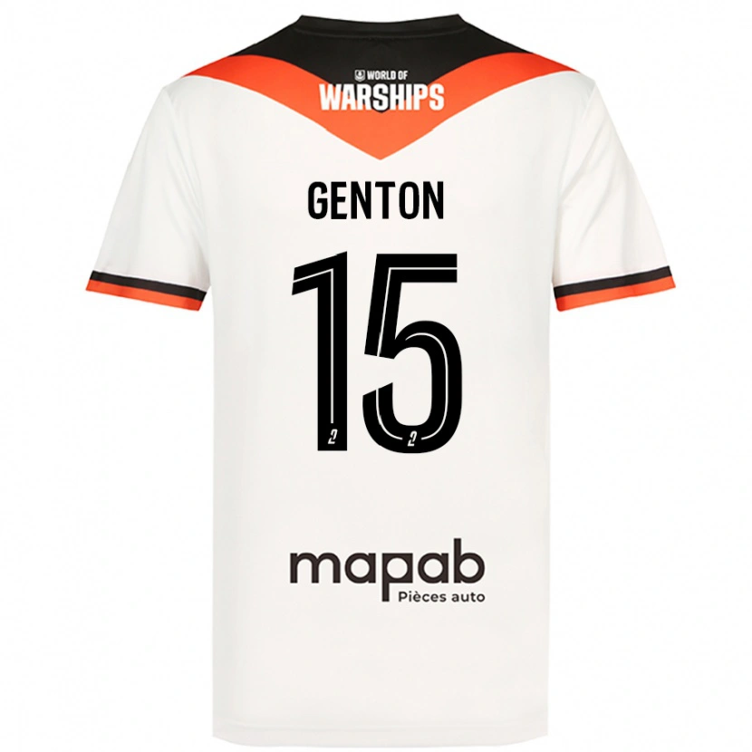 Danxen Kid Enzo Genton #15 White Away Jersey 2024/25 T-Shirt