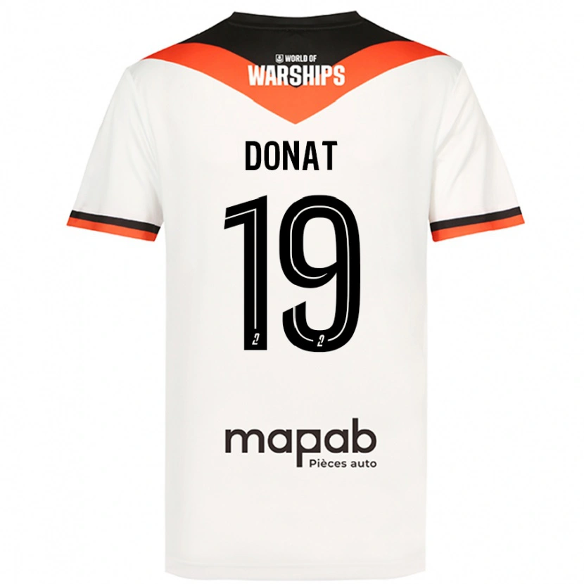 Danxen Kid Noa Donat #19 White Away Jersey 2024/25 T-Shirt