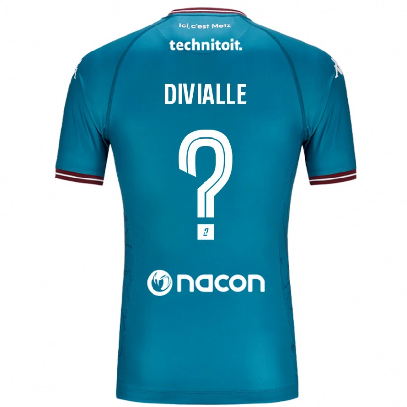 Danxen Kid Charles Divialle #0 Bleu Petrole Away Jersey 2024/25 T-Shirt