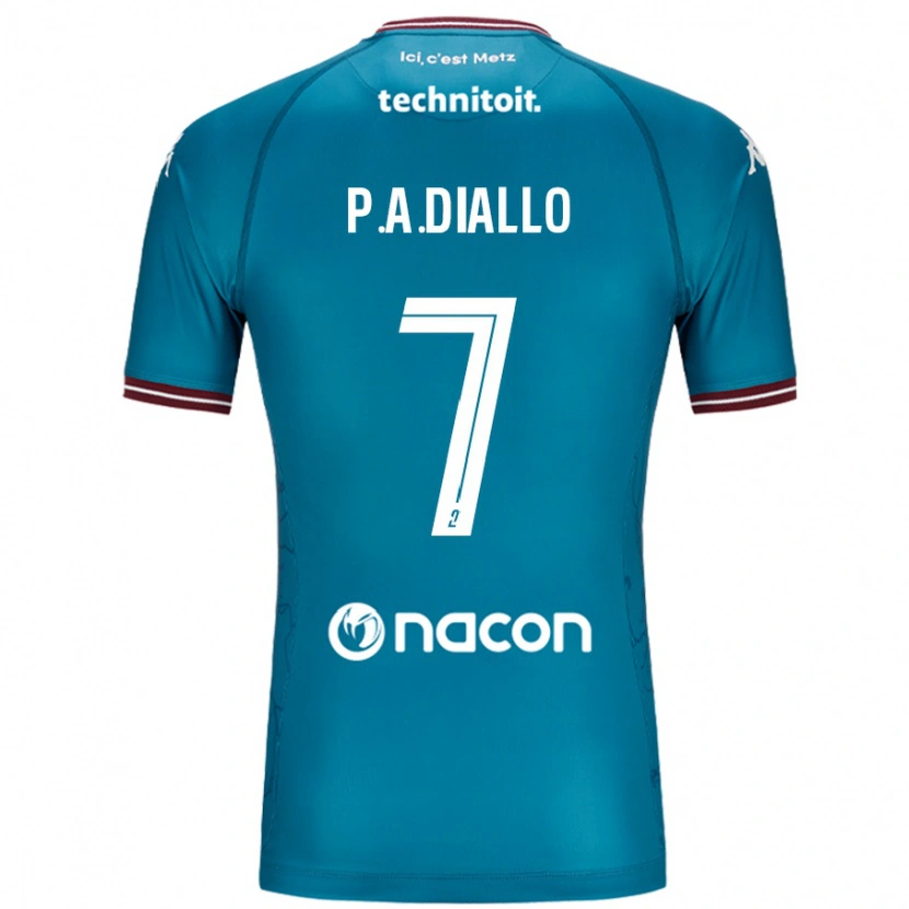 Danxen Kid Papa Amadou Diallo #7 Bleu Petrole Away Jersey 2024/25 T-Shirt