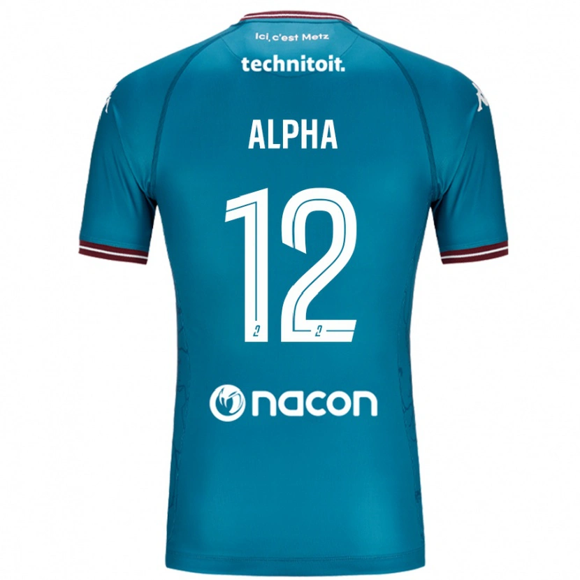 Danxen Kid Alpha Touré #12 Bleu Petrole Away Jersey 2024/25 T-Shirt