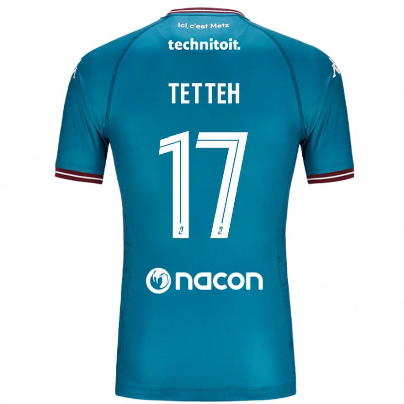 Danxen Kid Benjamin Tetteh #17 Bleu Petrole Away Jersey 2024/25 T-Shirt