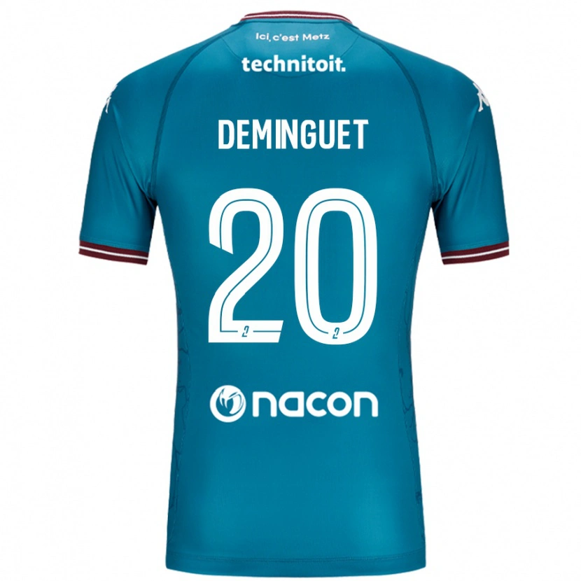 Danxen Kid Jessy Deminguet #20 Bleu Petrole Away Jersey 2024/25 T-Shirt