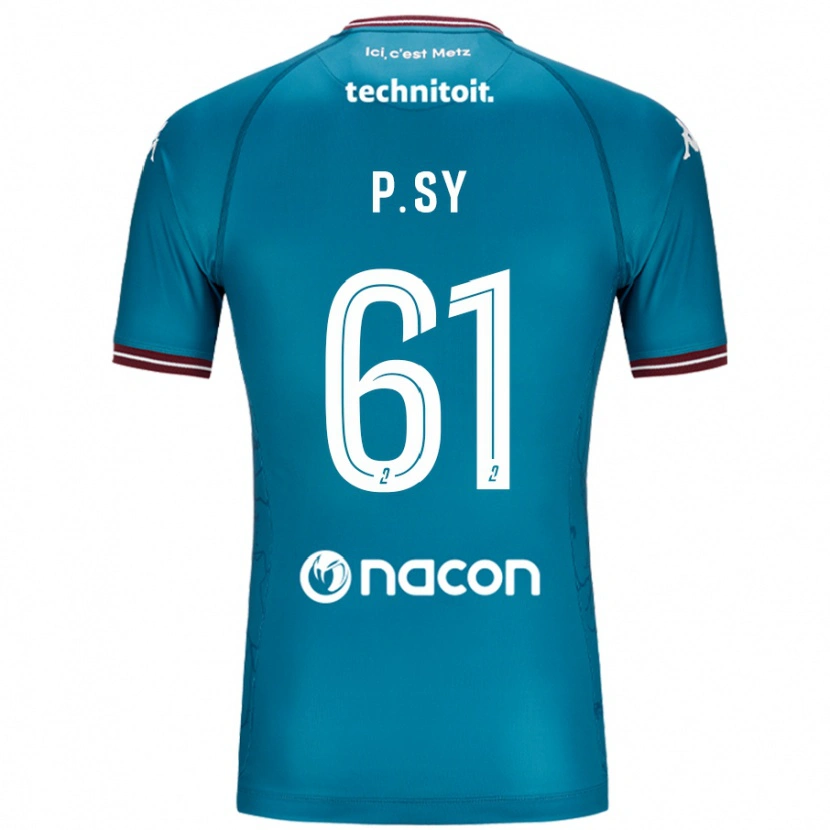 Danxen Kid Pape Sy #61 Bleu Petrole Away Jersey 2024/25 T-Shirt