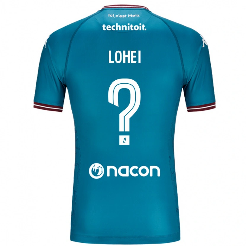 Danxen Kid Fabio Lohei #0 Bleu Petrole Away Jersey 2024/25 T-Shirt