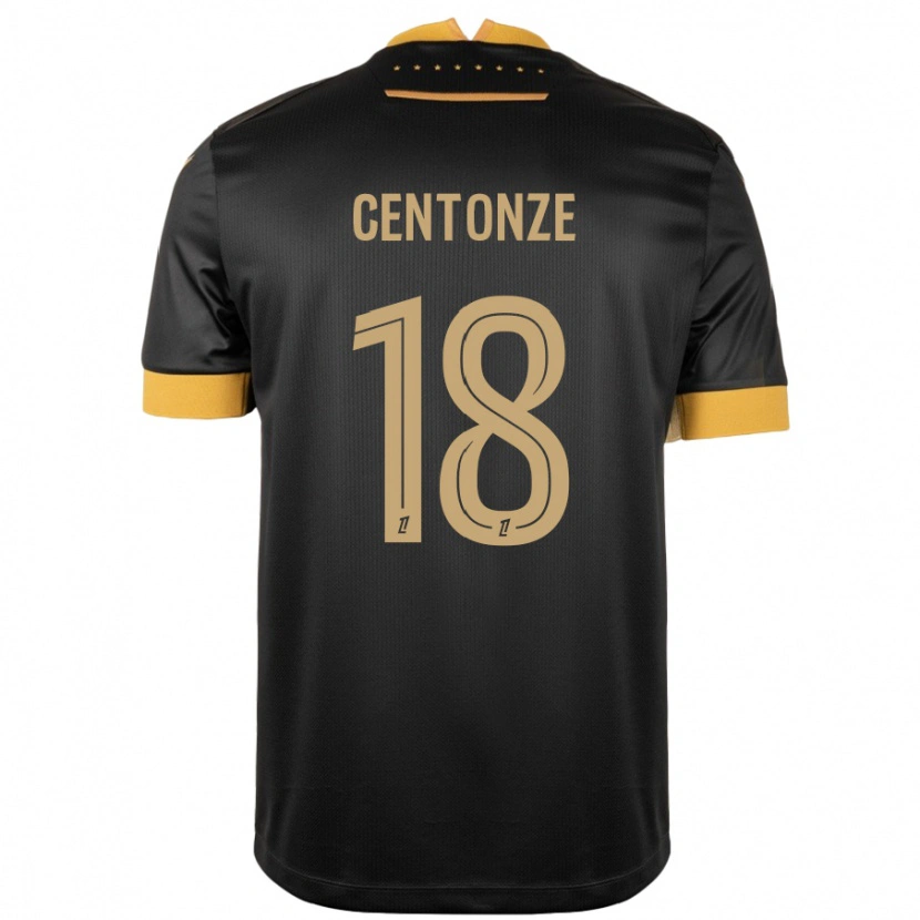 Danxen Kid Fabien Centonze #18 Black Brown Away Jersey 2024/25 T-Shirt