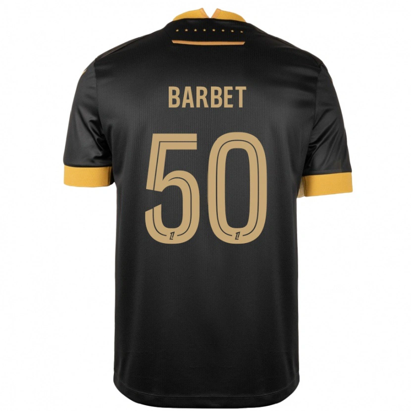 Danxen Kid Hugo Barbet #50 Black Brown Away Jersey 2024/25 T-Shirt