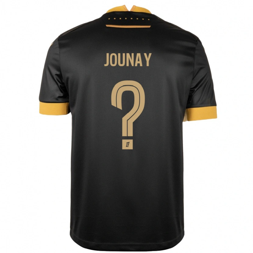 Danxen Kid Alix Jounay #0 Black Brown Away Jersey 2024/25 T-Shirt