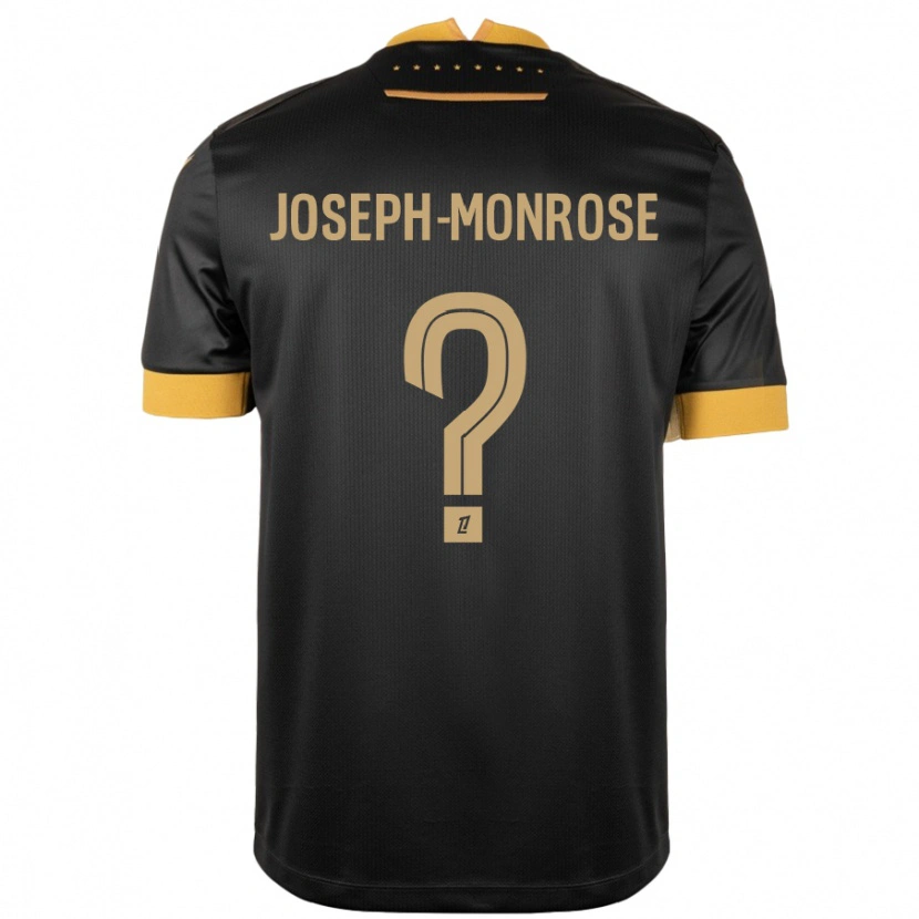 Danxen Kid Florian Joseph-Monrose #0 Black Brown Away Jersey 2024/25 T-Shirt