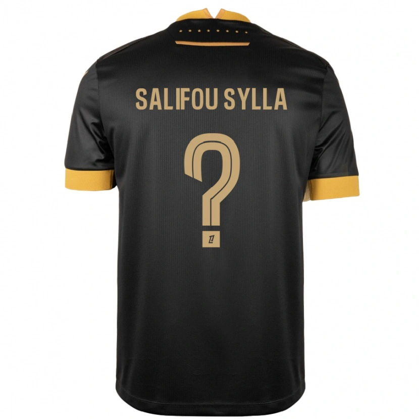 Danxen Kid Salifou Sylla #0 Black Brown Away Jersey 2024/25 T-Shirt