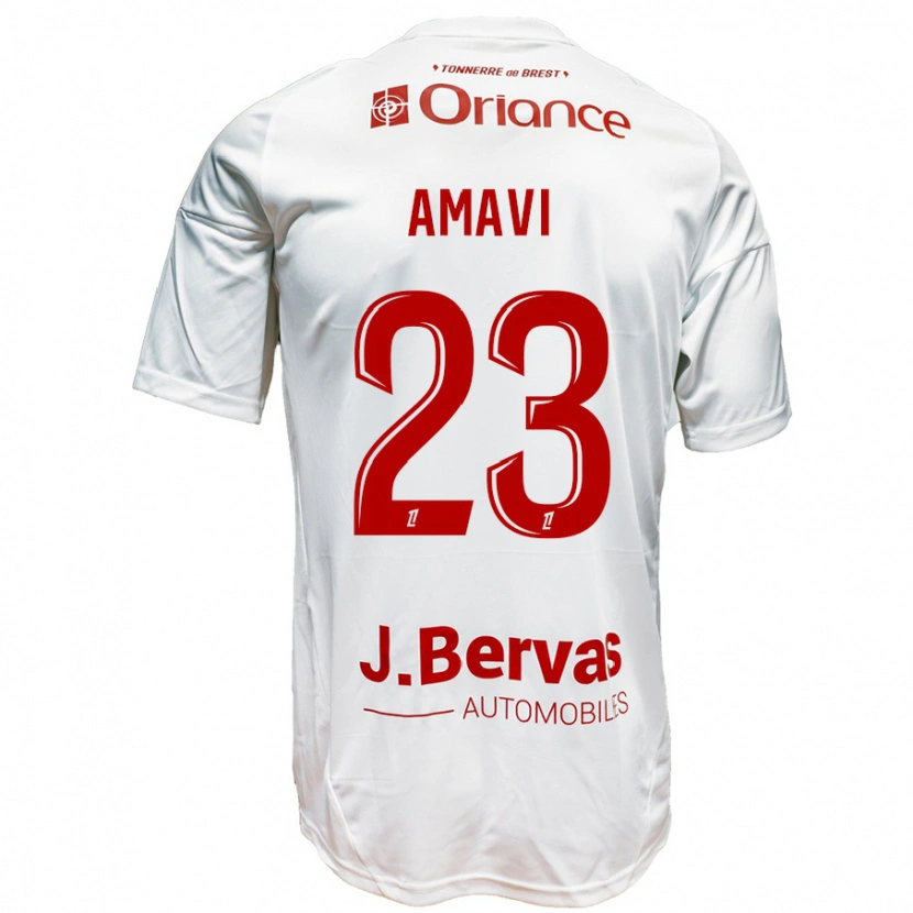 Danxen Kid Jordan Amavi #23 White Red Away Jersey 2024/25 T-Shirt