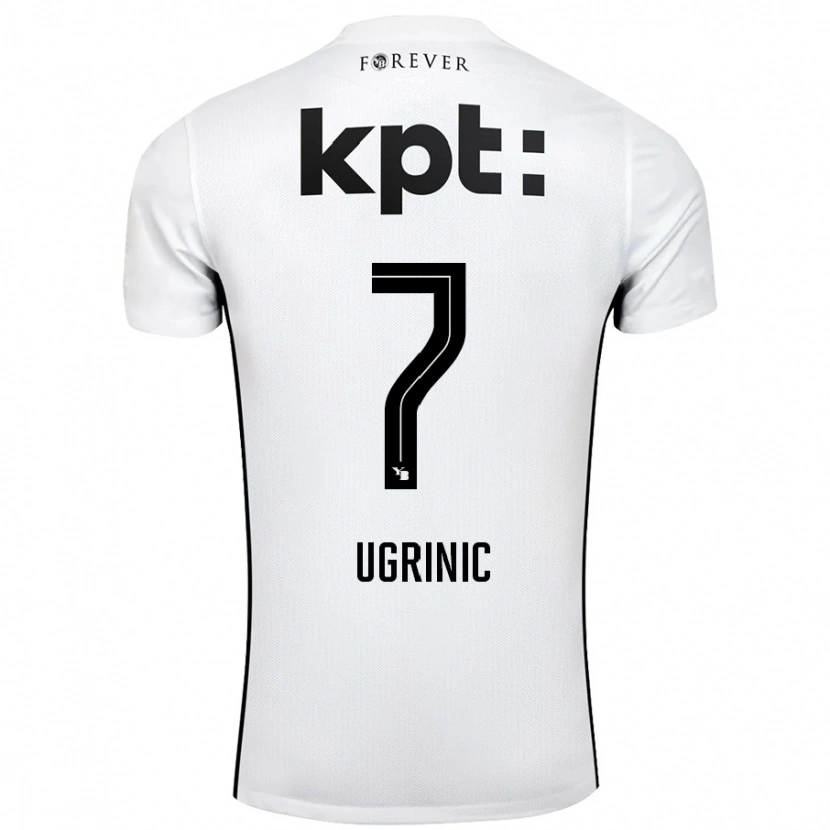 Danxen Kid Filip Ugrinic #7 White Black Away Jersey 2024/25 T-Shirt