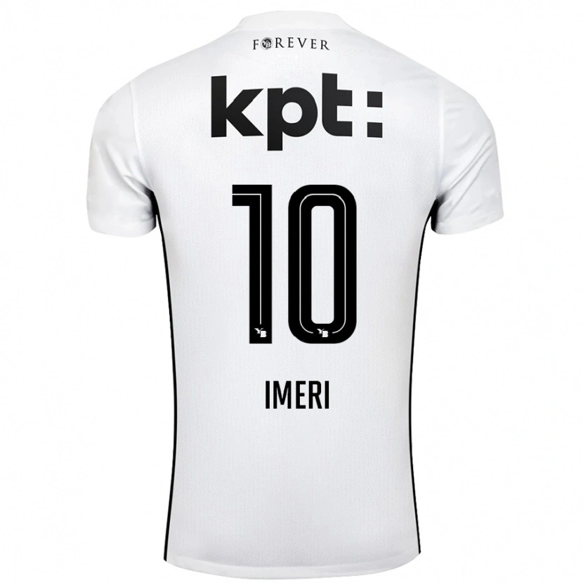 Danxen Kid Kastriot Imeri #10 White Black Away Jersey 2024/25 T-Shirt