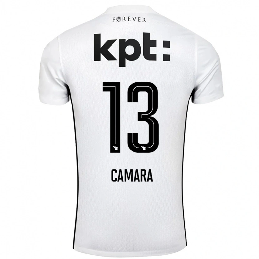 Danxen Kid Mohamed Camara #13 White Black Away Jersey 2024/25 T-Shirt