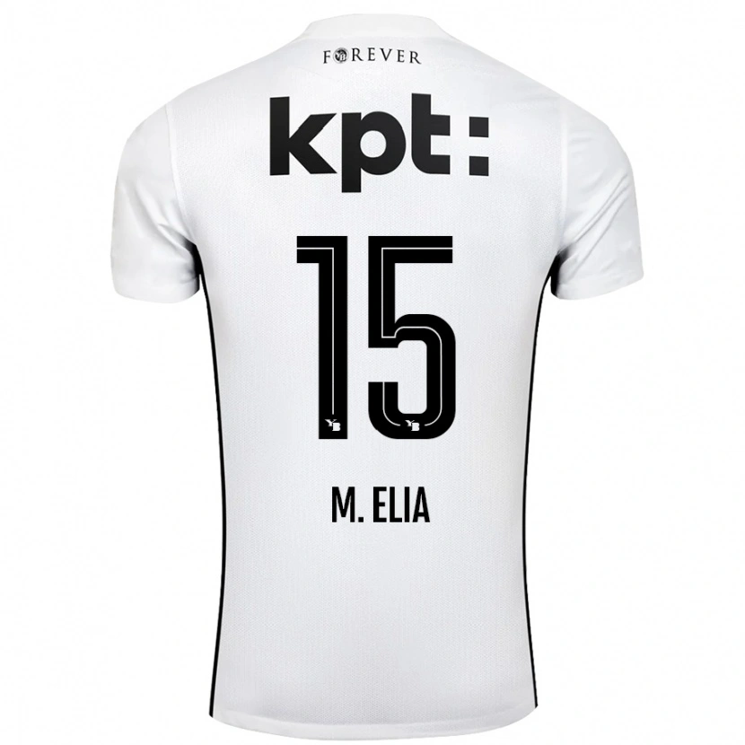 Danxen Kid Meschack Elia #15 White Black Away Jersey 2024/25 T-Shirt