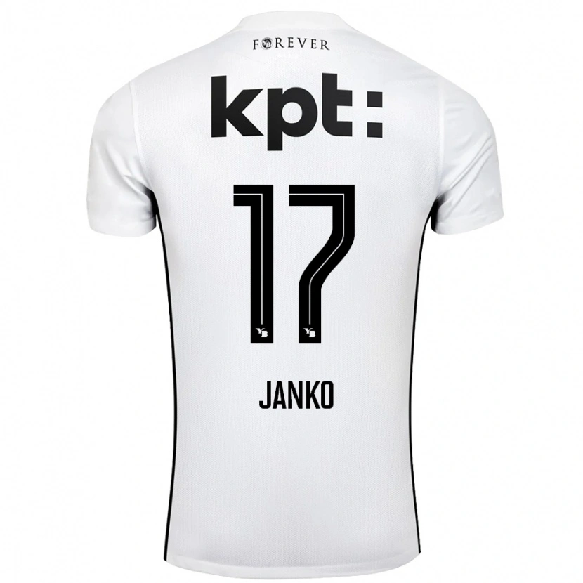 Danxen Kid Saidy Janko #17 White Black Away Jersey 2024/25 T-Shirt