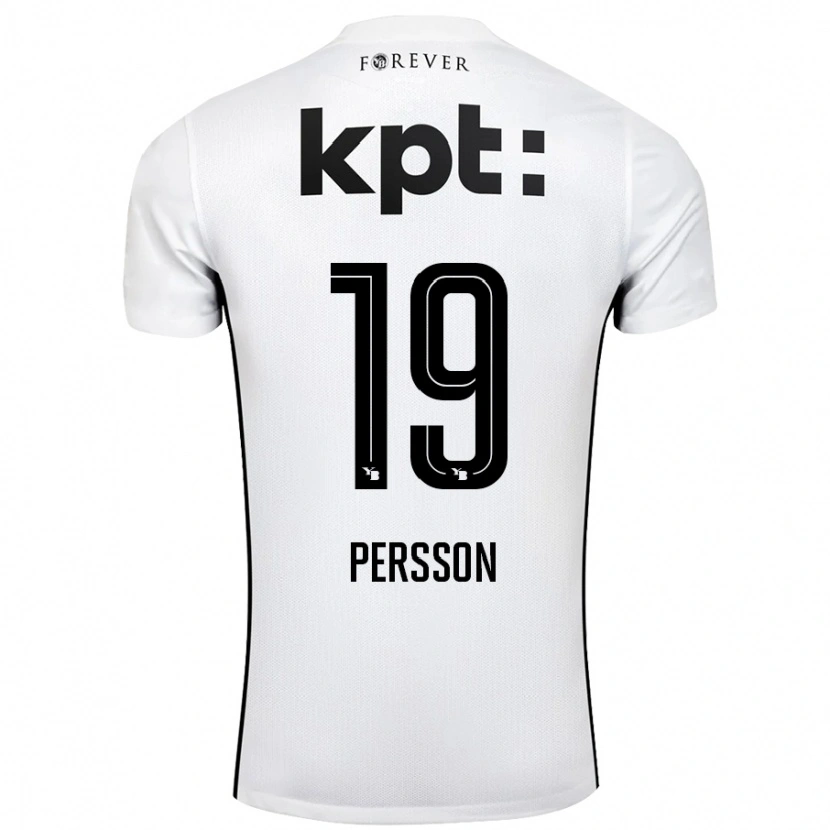 Danxen Kid Noah Persson #19 White Black Away Jersey 2024/25 T-Shirt